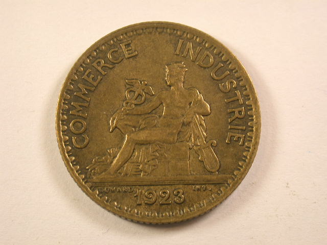  13006 Frankreich  1 Franc  1923  in vz/vz+  Orginalfoto   