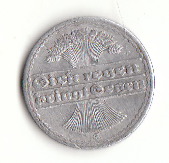  50 Pfennig Deutsches Reich 1921 F(G417)   