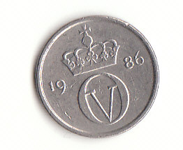  10 Ore Norwegen 1986  (G420)   
