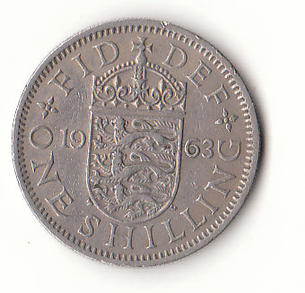  1 Shilling  Großbritannien 1963(G423)   