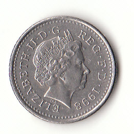  5 New Pence Großbritannien 1998 (G429)   