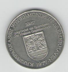  Medaille auf das 50 Jubiläum der Sparkasse Wesermünde(Schiffsmotiv)(k126)   