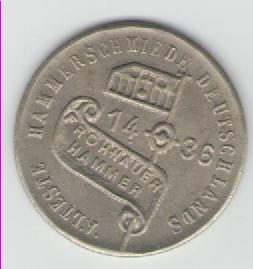 Medaille auf die älteste Hammerschmiede Deutschlands(Frohnauer Hammer)(k127)