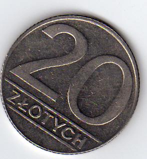Polen  20 Zlotych 1989 