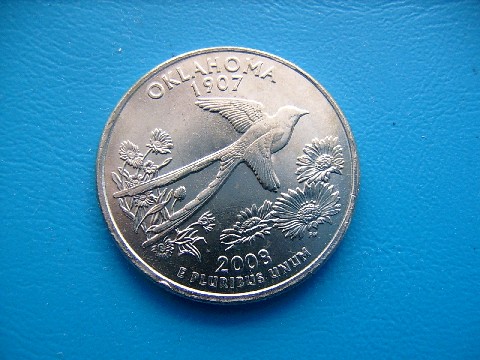 USA Oklahoma 25 cent 2008 P bankfrisch