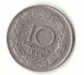  10 Groschen Österreich 1925 (G437 L )   