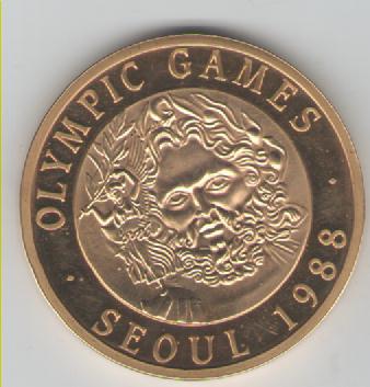  Medaille auf die Olympischen Spiele in Seoul 1988(k143)   