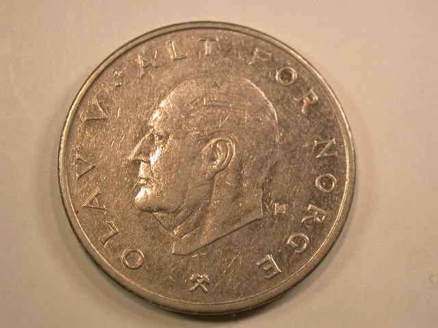  13008 Norwegen  1 Krone 1976 in ss-vz   