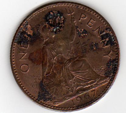  Großbritannien 1 Penny 1967   