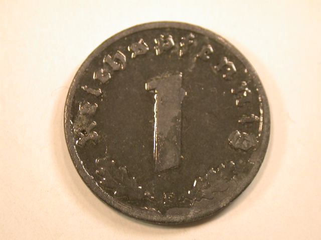 13009 3.Reich 1 Pfennig 1941 F in vz, zaponiert