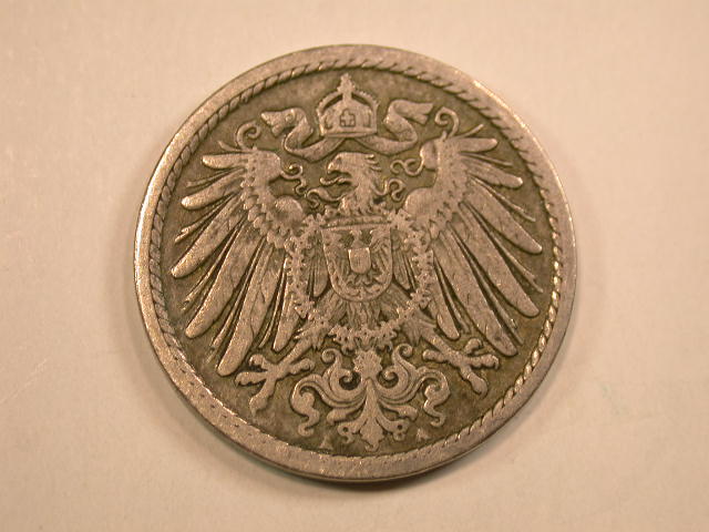  13009 KR  5 Pfennig 1900 A in ss   