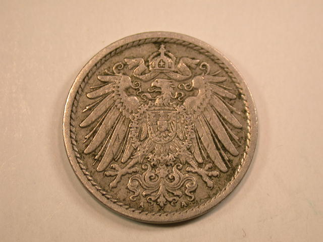  13009 KR  5 Pfennig 1911 A in ss+   