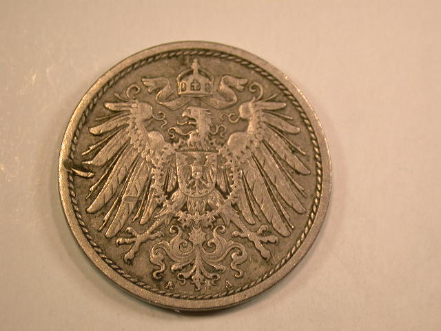  13009 KR  10 Pfennig  1908 A in ss   