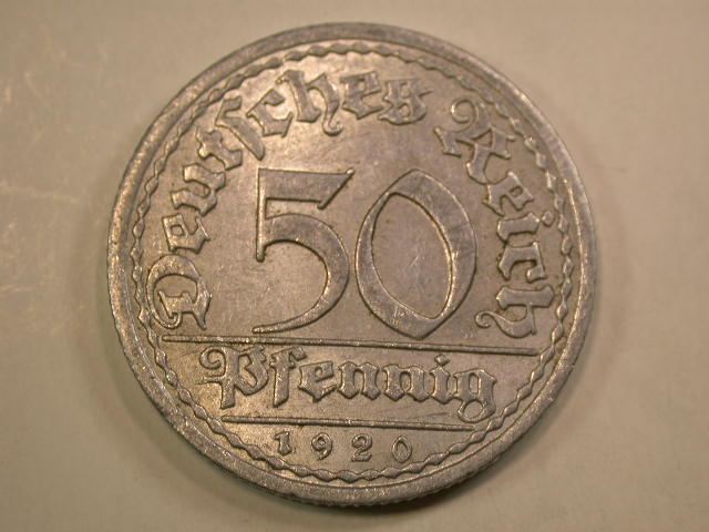 13009 Weimar 50 Pfennig 1920 A in vz-st