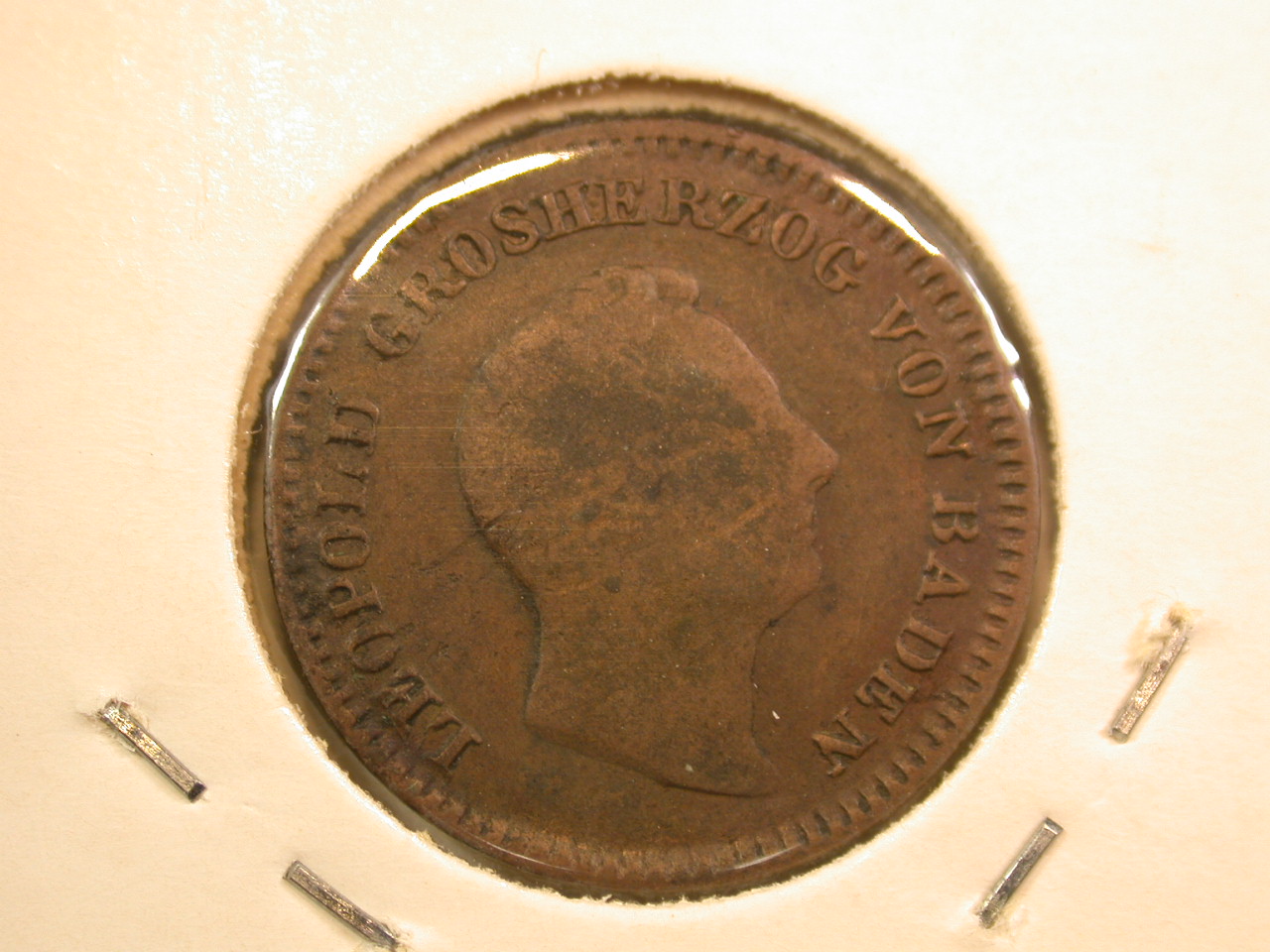  13201 Baden  1/2 Kreuzer 1852 in sehr schön   