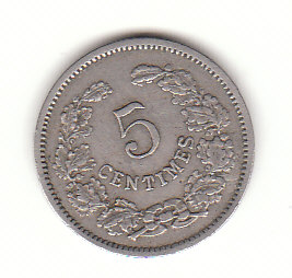  5 Centimes Luxemburg 1901 (F461L)   