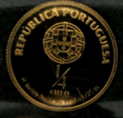  Portugal 1/4 Euro 2007 Santo Antonio 1,56g fein GOLD (KE73)   