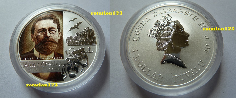  TUVALU 1 $ 2010 <i>Great Russian Minds</i> 1 Oz .999 Silber **Max. 6.000 Ex.**inkl. Box u. Zertifika   