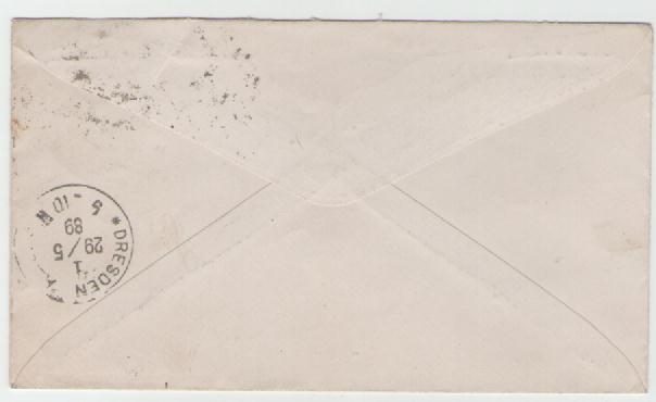  Postganzsache USA aus 1889 (U 59)   