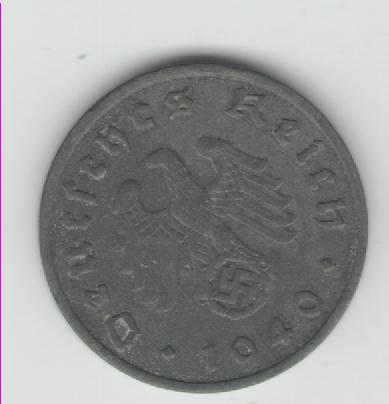  10 Reichspfennig  Deutsches Reich 1940 F(J 371(k181)   