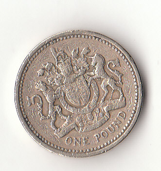  1 Pound Großbritannien 1983 (F612)   