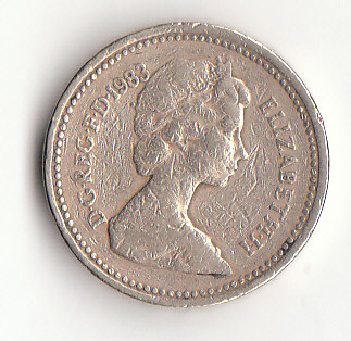  1 Pound Großbritannien 1983 (F612)   