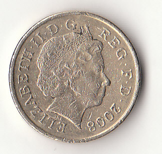  1 Pound Großbritannien 2008 (F613)   