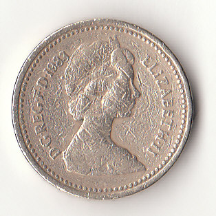  1 Pound Großbritannien 1983 (G455)   