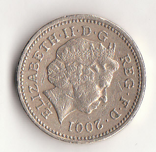  1 Pound Großbritannien 2001 (G457)   