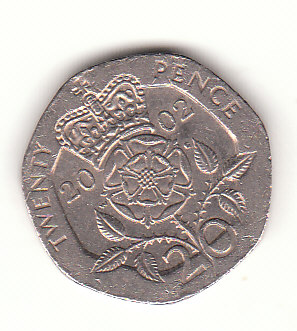  20 Pence Großbritannien 2002 (G465)   