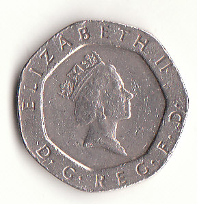  20 Pence Großbritannien 1991 (G470)   