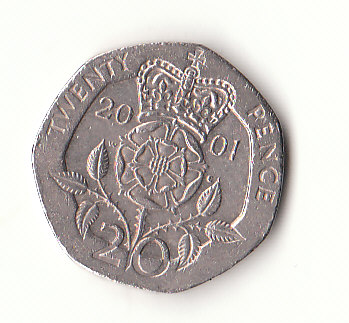  20 Pence Großbritannien 2001 (G472)   