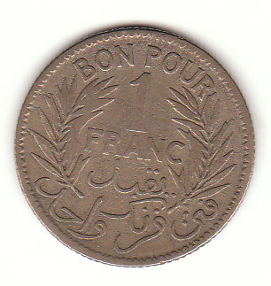  1 Franc Tunesien 1926 (G487)   