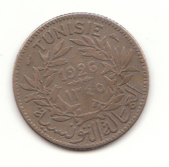  1 Franc Tunesien 1926 (G487)   