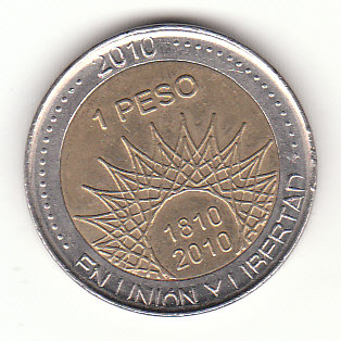  1 Peso Argentinien 2010 (G484)   