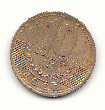 10 Colones Costa Rica 2002 (G173)