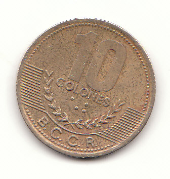  10 Colones Costa Rica 2002  (G173)   