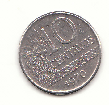  10 Centavos Brasilien 1970 (F966)   