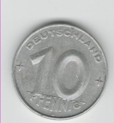  10 Pfennig DDR 1950 A (J 1503)(k204)   