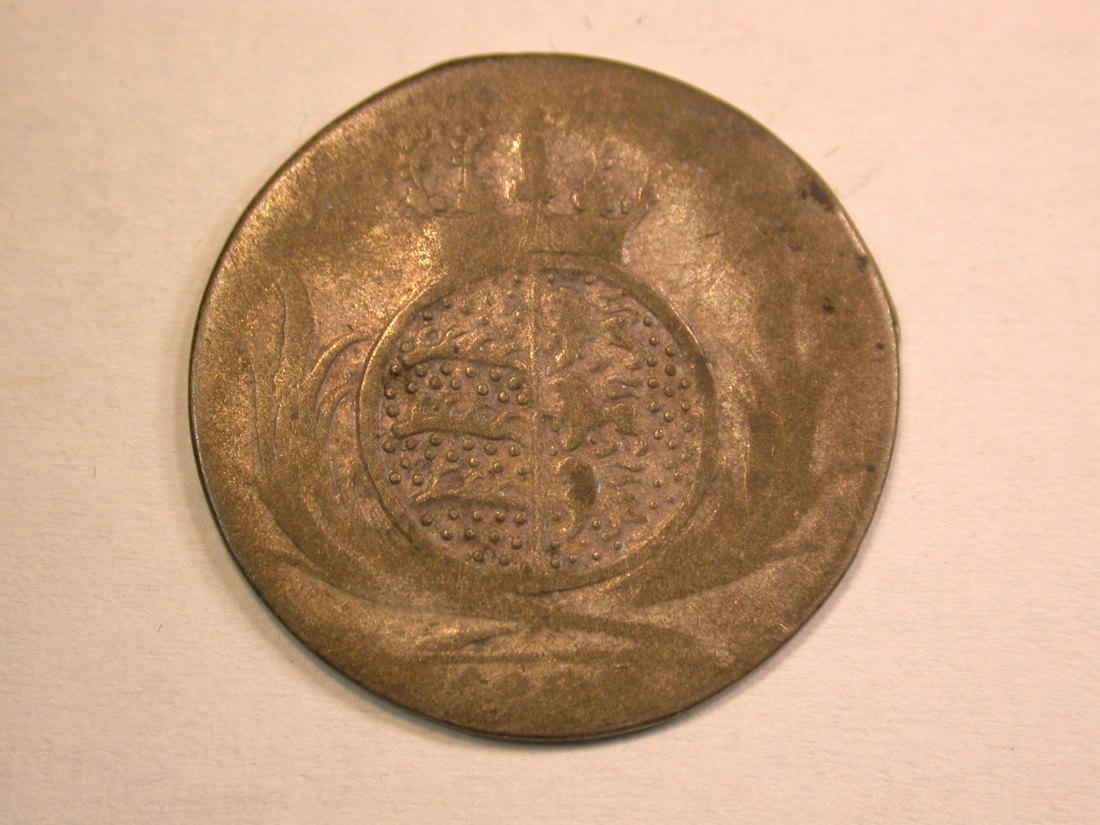 13203 Württemberg 6 Kreuzer AKS 51 1806-1814 Belegstück