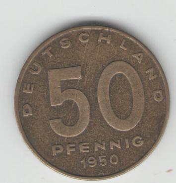  50 Pfennig DDR 1950 A(J1504)(k218)   