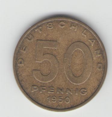  50 Pfennig DDR 1950 A(J1504)(k209)   