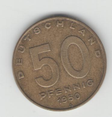  50 Pfennig DDR 1950 A(J1504)(k216)   