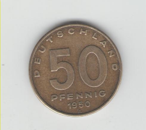  50 Pfennig DDR 1950 A(J1504)(k211)   