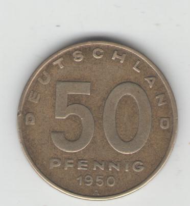  50 Pfennig DDR 1950 A(J1504)(k210)   