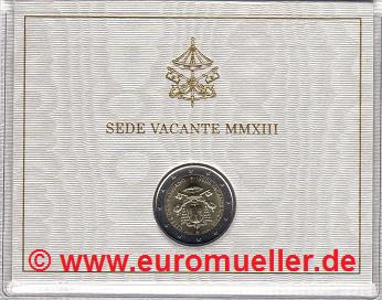 Vatikan ...2 Euro Sondermünze 2013...bu...Sede Vacante   