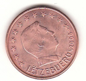 Luxemburg G519 5 Cent 2008 prägefrisch