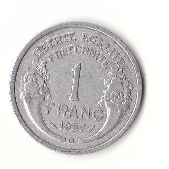 1 Francs Frankreich 1957 B (G537)