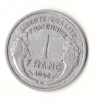  1 Franc Frankreich 1948  B   (G538)   