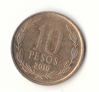  10 Pesos Chile 2010 (G541)   